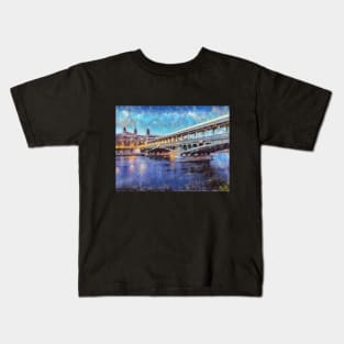 Midnight in Paris, Pont de Bir-Hakeim Kids T-Shirt